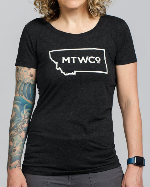 Women's scoop neck, tri-blend T-shirt